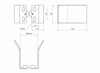 Koncový doraz Cais PADDOCK SM na samonosnou bránu