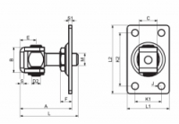 Pant křídlové brány HP 16 R Cais