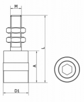 Kladka bílá pojezdové brány RW 30 Cais