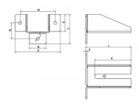 Konzola zavěšených vrat KHL 140 Cais