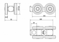 Vozík zavěšených vrat SPEED C Cais