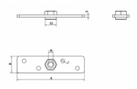 Deska pro vozík zavěšených dveří DM 20 Cais