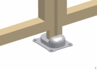 Spodní doraz křídlové brány LIMIT S Cais