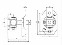 Pant křídlové brány HP 20 A Cais