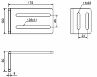 Konzola pro doraz Cais PARK CSM pro samonosnou bránu