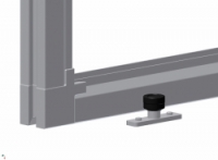 Kladka zavěšených vrat spodní vodící RS 40 Cais