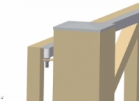 Kladka bílá pojezdové brány RW 30 Cais