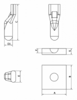 Pant křídlové brány SH 24 Cais
