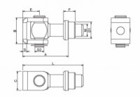 Pant křídlové brány H 20 Cais