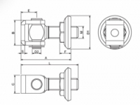 Pant křídlové brány HN 20 Cais