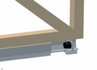 Vnitřní doraz Cais FINISH S pro samonosnou bránu