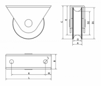 Kladka pojezdové brány WTO 625 Cais