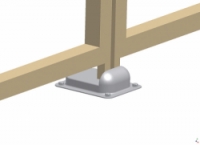 Spodní doraz křídlové brány LIMIT M Cais