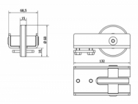 Náběh Cais RUN M pro samonosnou bránu