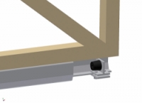 Vnitřní doraz Cais FINISH M pro samonosnou bránu