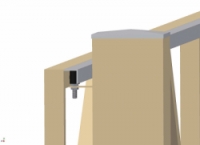 Kladka černá pojezdové brány RB 26 Cais