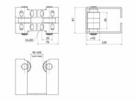 Koncový doraz s kladkou Cais PADDOCK 2 na samonosnou bránu