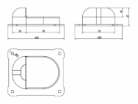 Spodní doraz křídlové brány LIMIT S Cais