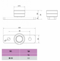 Kladka zavěšených vrat spodní vodící RS 25 Cais