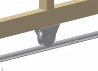 Kladka pojezdové brány WTO 825 Cais