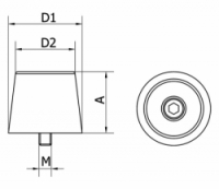Guma dorazu END M Cais