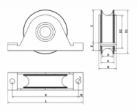 Kladka pojezdové brány WSO 924 Cais