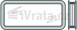Tabulka z pravého skla trojitá, P4A