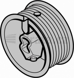 Lanový buben, typ kování N, L, bez lana, výška vrat > 2250 mm, > 170 kg, levý