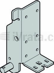 Držák lana na spodní sekci 42mm, kování H, HD, HS, HU, HB, V, VU, VS, VB, NH, do 400 kg, sada včetně zesíleného držáku rolny, FVR, rolny a závlačky, pravý, nerez