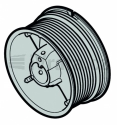 Lanový buben vel. 2, kování N, ND, NS, NH, L, LD, Levý