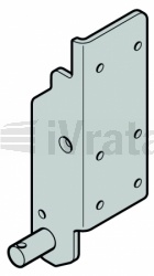 Držák lana na spodní sekci 42mm Typ S (HV3), kování HG, RG, WG, KG, TG, MG, levý, zinek