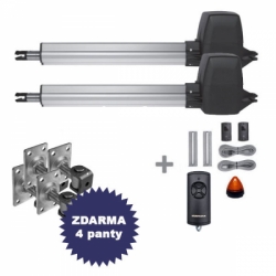Pohon křídlové brány Hörmann RotaMatic P 2 SK BiSecur + ovladač + 4 panty