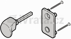 Sada kliky, TS 42 mm, KABA, leštěná nerezová ocel