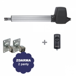 Pohon křídlové brány Hörmann RotaMatic P 1 BiSecur + ovladač + 2 panty
