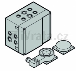 Elektromagnetické ovládání 2listé (nezobrazeno), DTH 700, DTU 250