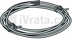 Propojovací kabel 5 × 0,34 mm2 , dráty seřazeny pole barvy, povrchová úprava PU šedá, délka 2m,