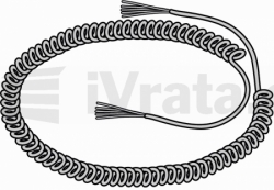 Spirálový kabel, výška vrat až 5000 mm