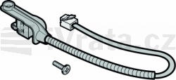 9.97 Spínač volného lana BR60, kování L; 450mm, vlevo