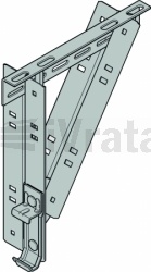 Konzola stropní, dvojitá pro horizontální kolejnici, 2444mm