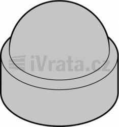 Krytka hlavy šroubů, Velikost klíče 10 (1 ×), Vitraplan, RAL 9005