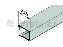 Zasklívací lišta NPS 5, hliníková