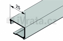 Zasklívací lišta GA002, hliníková