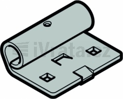 Držák rolny zesílený, sekce 67/80, RH020, sada s rolnou, levý, zinek