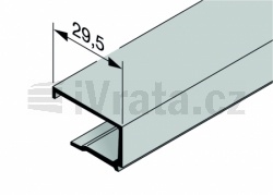 Zasklívací lišta NPS 3, hliníková