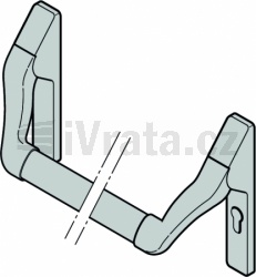 Rukojeť pro panikové kování, plast