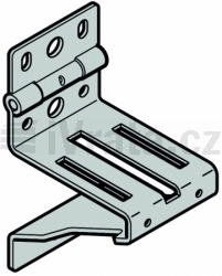Boční pant pro pro vrata 67mm, RB15, zinek