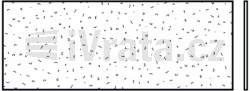 Umělohmotná tabulka jednoduchá, krystalová struktura, 3 mm, KR