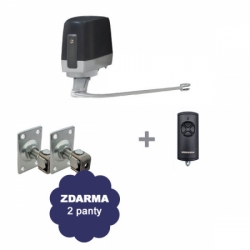 Pohon křídlové brány Hörmann VersaMatic P 1 BiSecur + ovladač + 2 panty