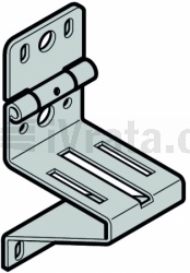 Boční pant pro sekce 80mm, RB008, zinek