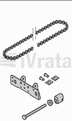 Ozubený pás (bez spojky) , SupraMatic E / P, ProMatic, ProMatic P a ProMatic Akku s montážním setem, vodící kolejnice FS 10, FS 2, dlouhá